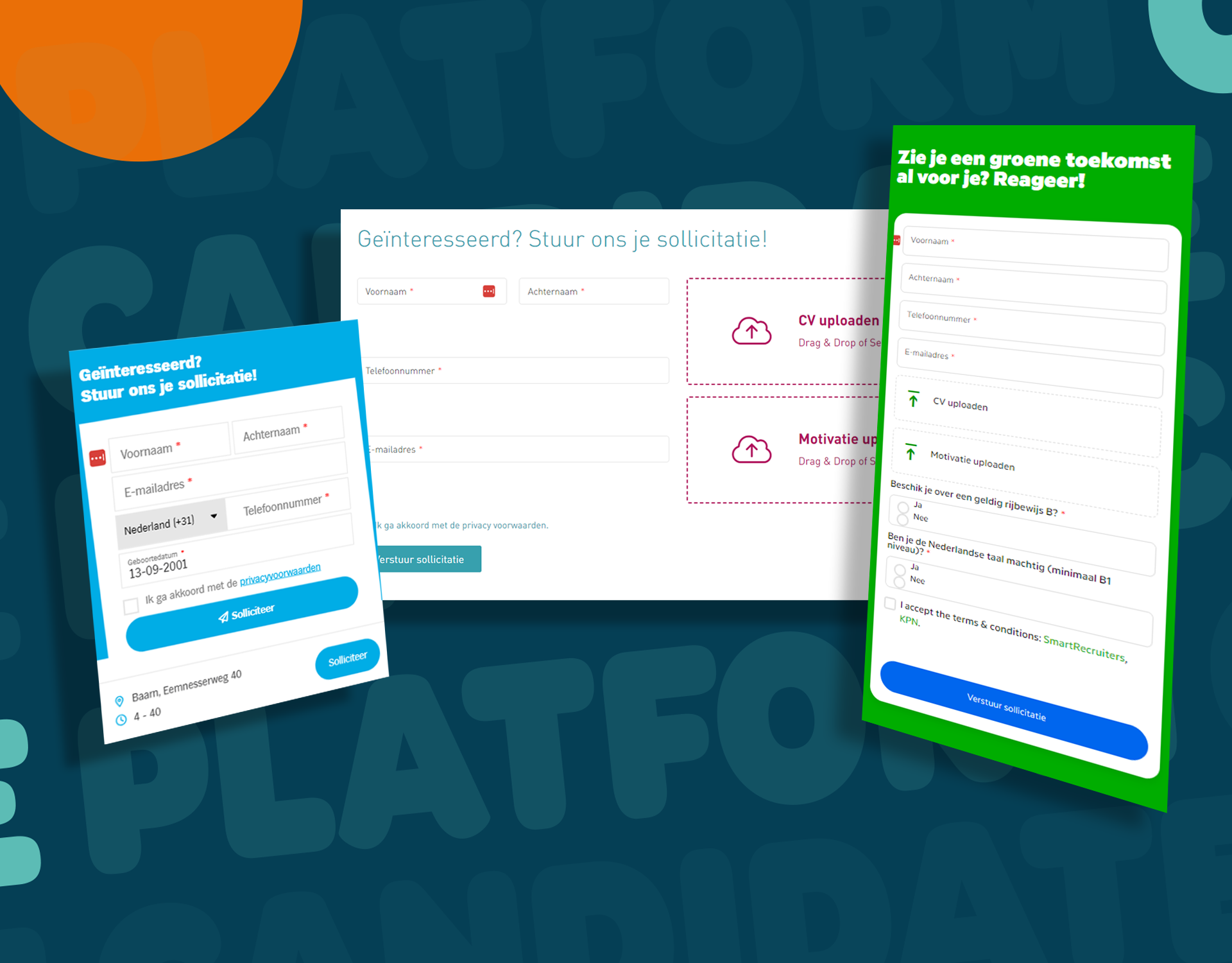 Customized application forms